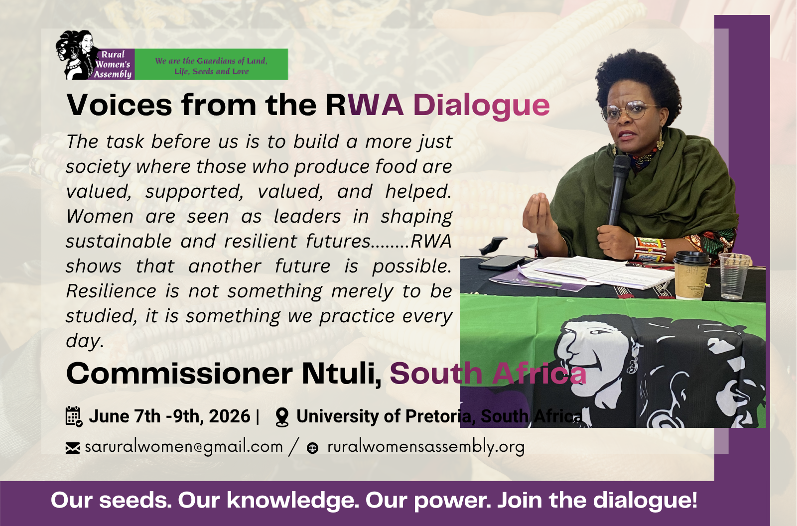 Read more about the article RWA Consultative Policy Dialogue Day One: The Seeds, the Stories and the Women Who Refuse to Be Left Behind